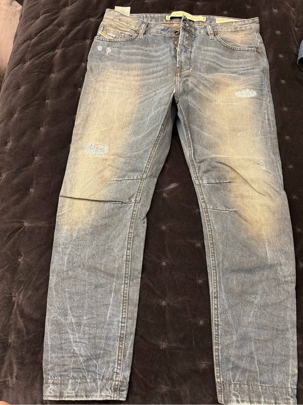 Diesel woman Faded Blue Slim Straight Jeans